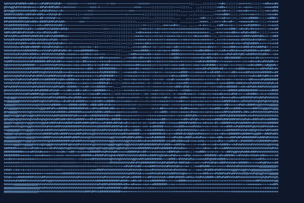 After: ASCII art · 160 columns · copy as text