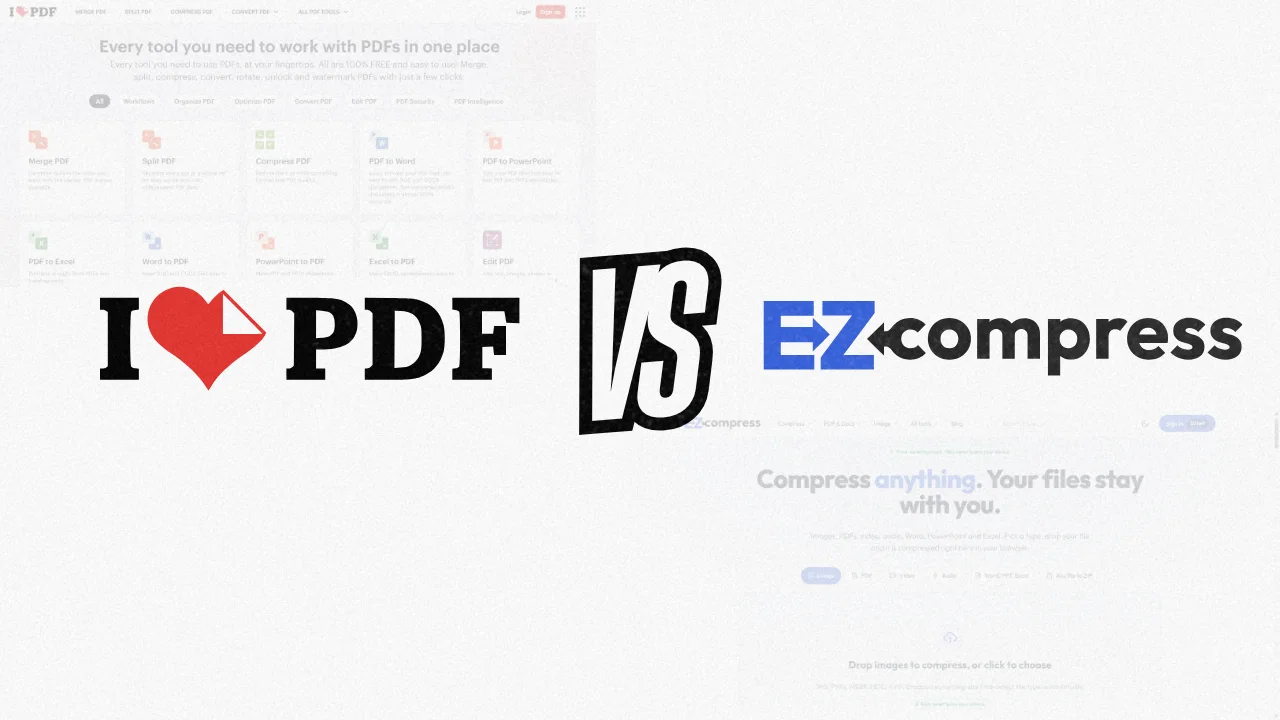 I Love PDF vs EZCompress